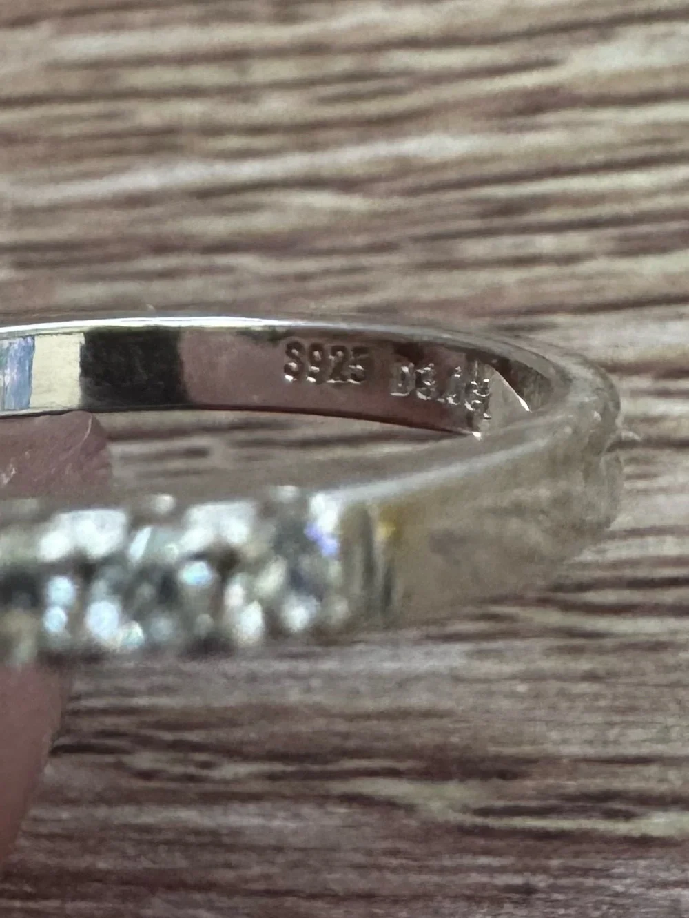 Moissanite 3ct 18K gold Sterling Oval-Cut size 6 Ring Pear Side Stones Pave band